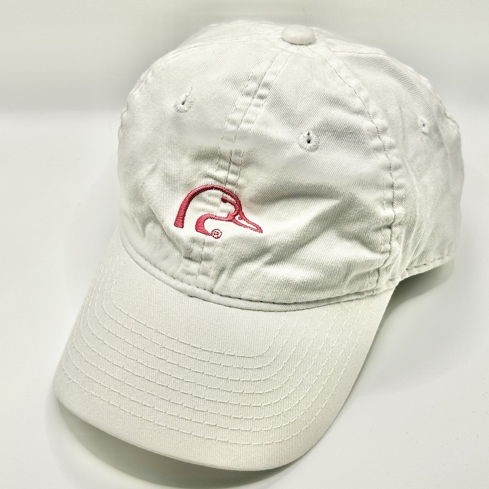 Ducks Unlimited Mallard Logo Women's Hat Cap Adjustable Strapback White Outdoors
